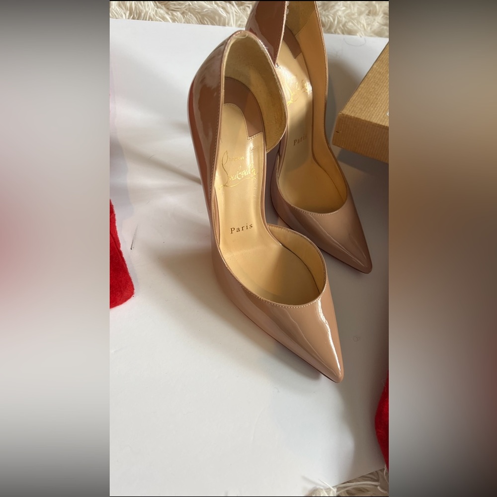 Nude , IRIZA patent Christian louboutin pumps